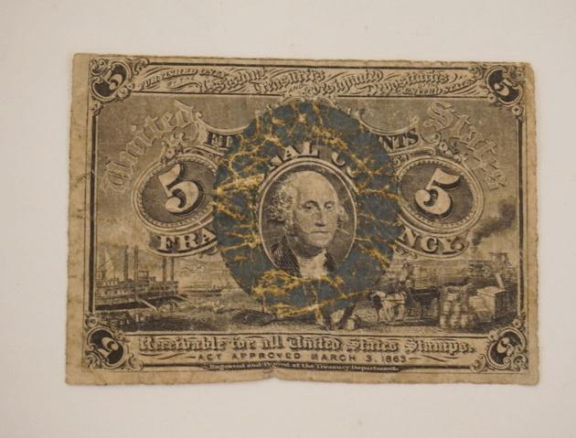 5 CENTS US FRACTIONAL CURENCY (1 of 2)