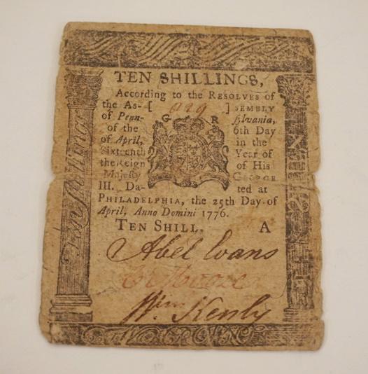 1776 PHILADELPHIA COLONIAL CURRENCY (1 of 3)