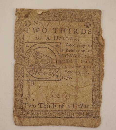 1776 PHILADELPHIA COLONIAL CURRENCY (1 of 3)