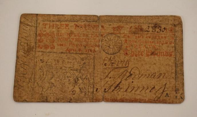 1762 NEW JERSEY COLONIAL EARLY AMERICAN CURRENCY (1 of 5)