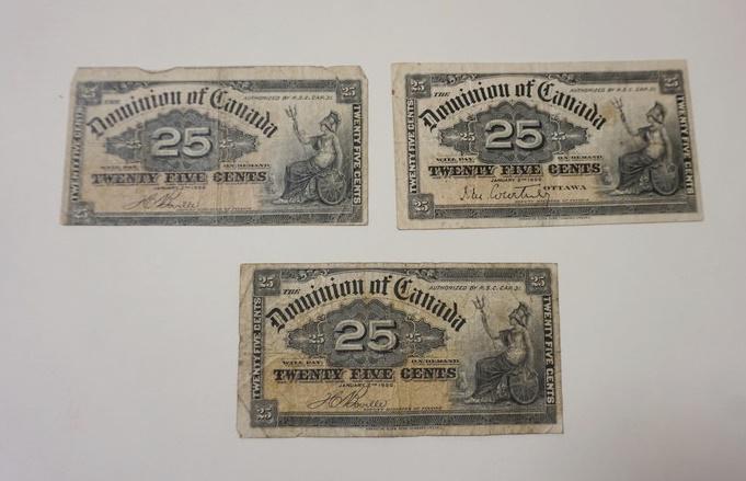 DOMINION OF CANADA 25 CENT NOTE 1900 (1 of 2)