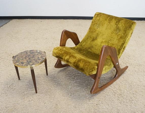 UNUSUAL MCM ROCKING CHAIR & MCM 3 LEG STAND (1 of 3)