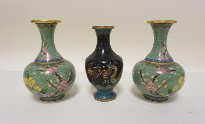 3 PIECES CLOISONNE (1 of 3)