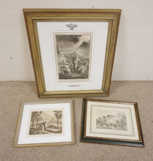 LOT OF FRAMED PRINTS & ENGRAVINGS (1 of 4)
