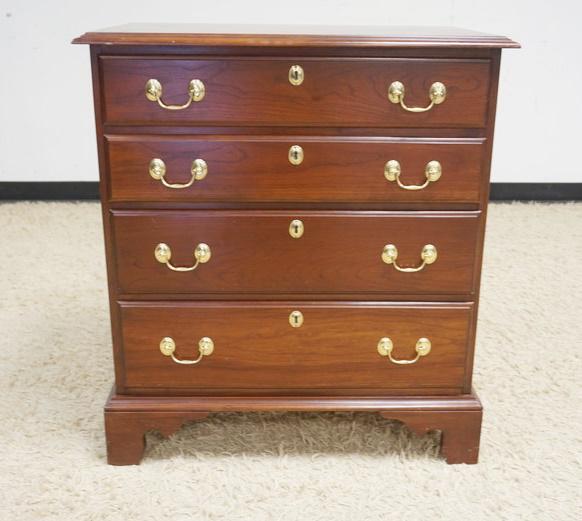 HARDEN 4 DRAWER SOLID BLACK CHERRY CHEST (1 of 4)
