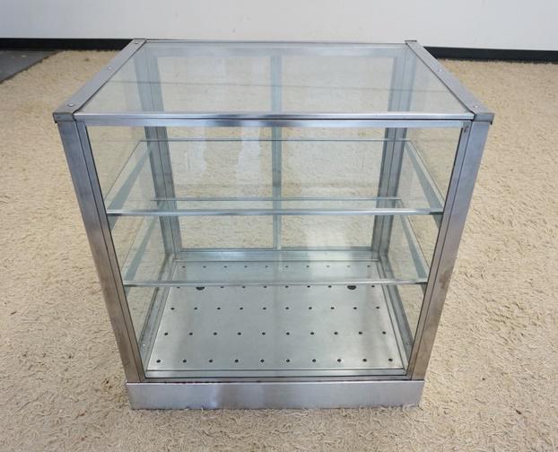 NICKEL PLATED GLASS STORE TOP COUNTER CASE (1 of 3)