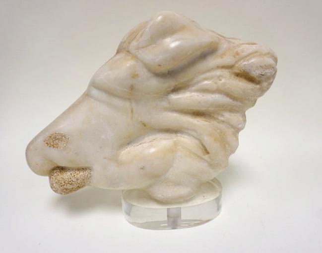 CARVED MARBLE HORSE HEAD (1 of 4)