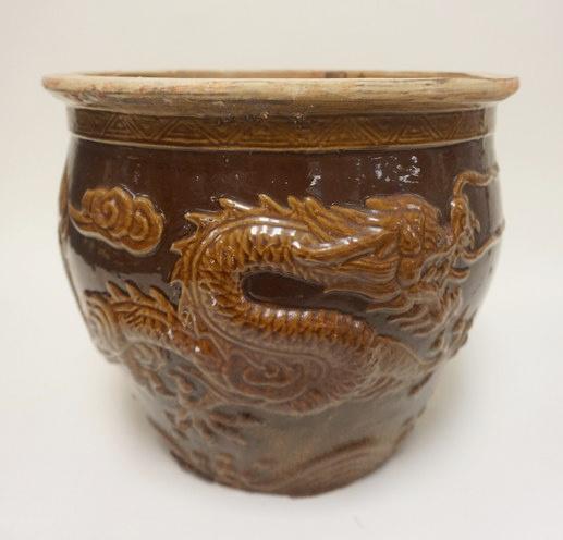 ASIAN TERRACOTTA JARDINIERE (1 of 4)