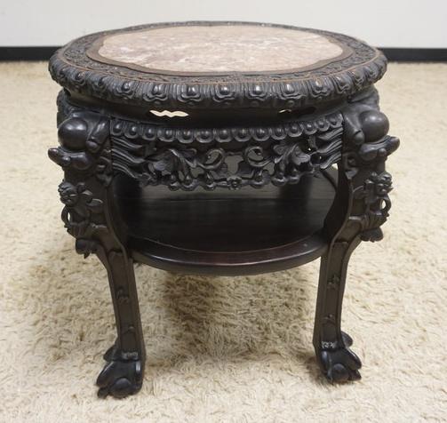 ASIAN HIGHLY CARVED TABLE (1 of 6)