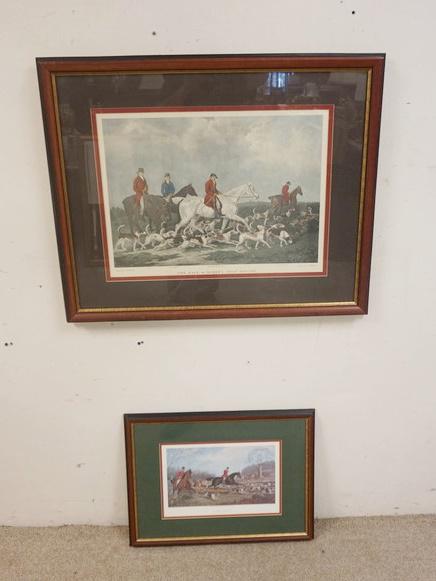 2 FRAMED HUNT PRINTS (1 of 3)