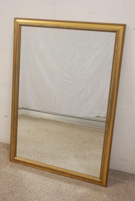 BEVELED MIRROR IS GILT FRAME (1 of 2)
