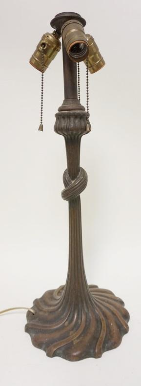 ANTIQUE BRONZE LAMP BASE (1 of 3)