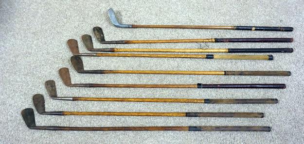 9 WOOD SHAFT GOLF CLUBS: LOT OF 9 WOOD SHAFT GOLF CLUBS, INCLUDING JOHN LURIE, DAVEGA WICKLOW, BURKE