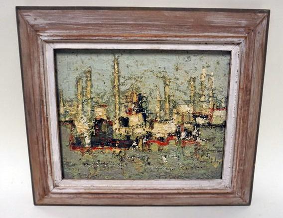 CLARA SNYDER ABSTRACT OIL PAINTING (1 of 3)