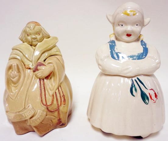 RED WING AND DUTCH GIRL COOKIE JARS (1 of 1)