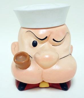 POPEYE COOKIE JAR: POPEYE COOKIE JAR, APPROXIMATELY 9 IN HIGH