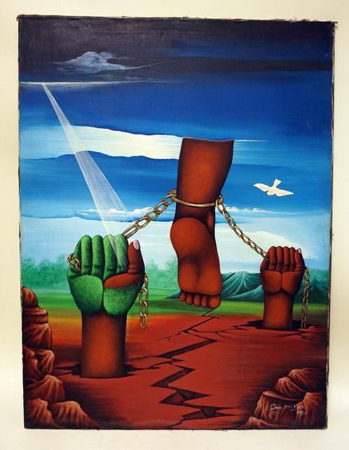 CEVE JEAN MARIO OIL PAINTING (1 of 2)