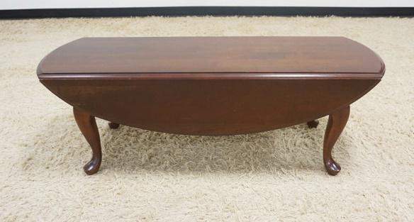 SOLID CHERRY DROP LEAF COFFEE TABLE (1 of 2)