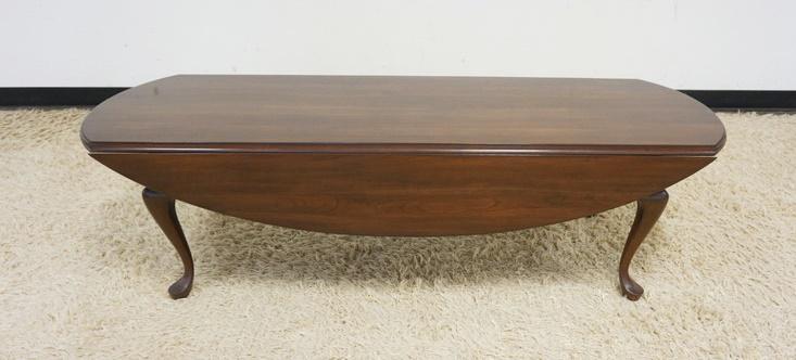 SOLID BLACK CHERRY DROP LEAF COFFEE TABLE (1 of 4)