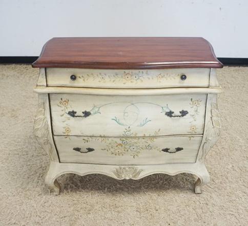 PAINT DECORATED BOMBE CHEST (1 of 2)