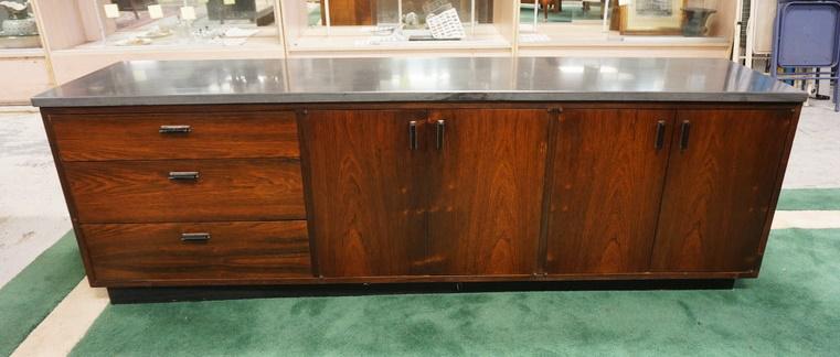 MCM 3 DRAWER 4 DOOR ROSEWOOD CREDENZA (1 of 2)