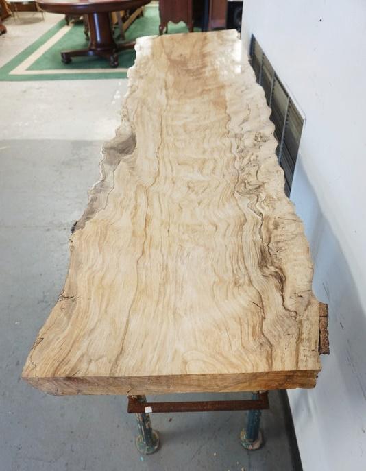 INDUSTRIAL STYLE TABLE W/THICK SLAB (1 of 4)