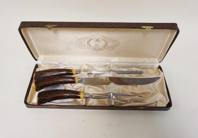 STAG HANDLED CARVING SET (1 of 2)