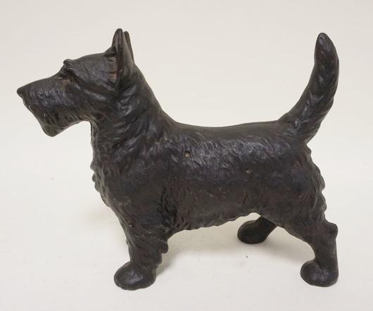 CAST IRON SCOTTY DOG DOOR STOP (1 of 2)