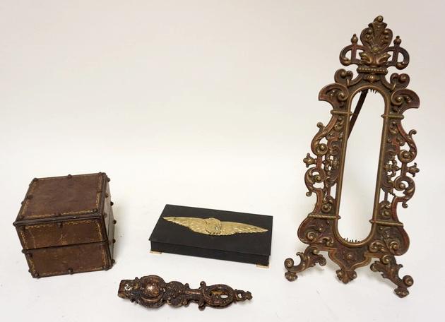 BRASS AND LEATHER LOT (1 of 3)