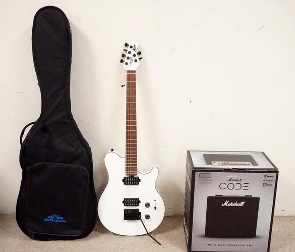 STERLING AXIS ELECTRIC GUITAR AND MARSHALL AMP (1 of 10)