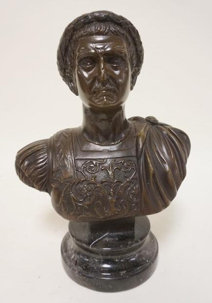 CONTEMPORARY  BRONZE BUST (1 of 2)
