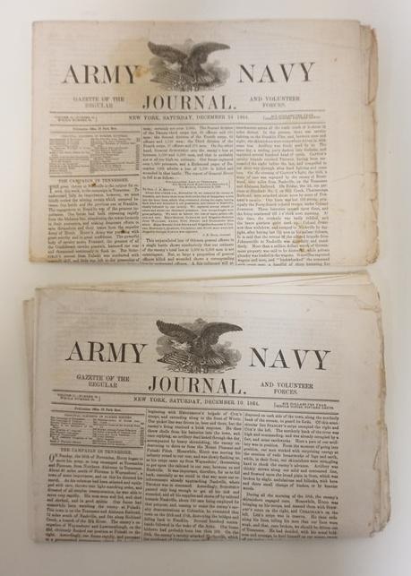 2 CIVIL WAR ERA ARMY NAVY JOURNALS: 2 CIVIL WAR ERA ARMY NAVY JOURNALS 1864