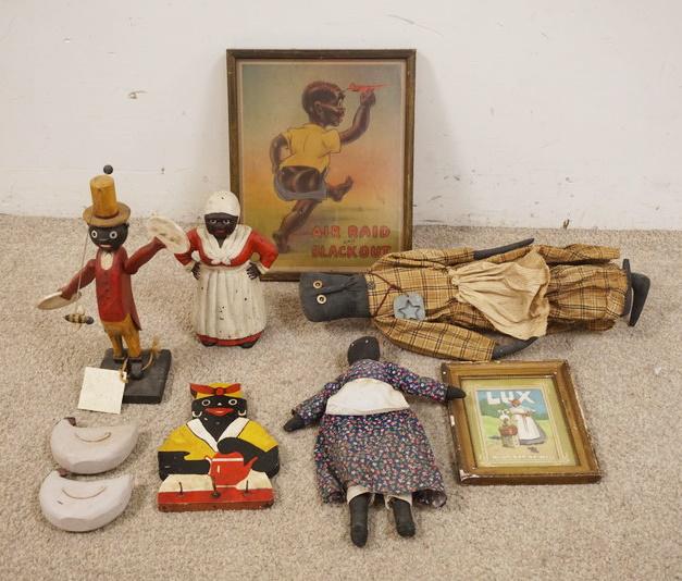 LOT PRIMITIVE AMERICANA FOLK ART: LOT PRIMITIVE AMERICANA FOLK ART