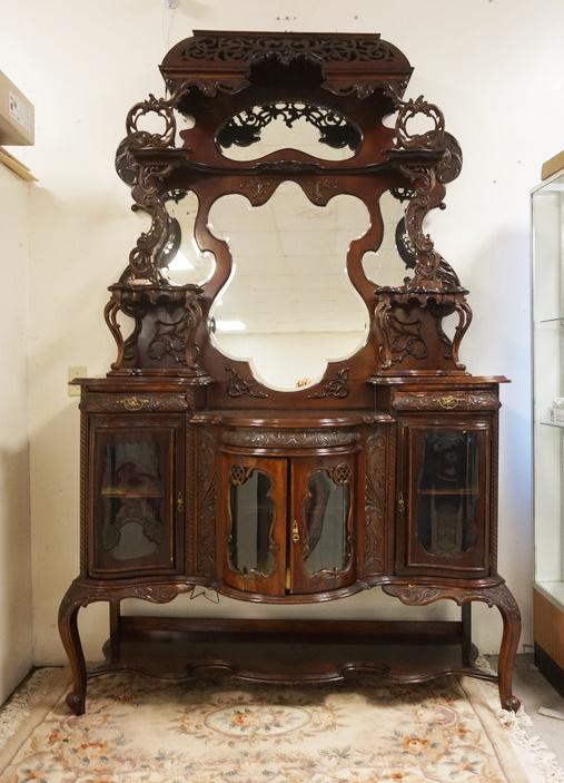 ORNATE VICTORIAN ETEGERE (1 of 8)