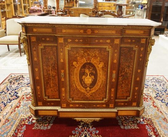 FRENCH FIGURAL BONZE MOUNTED CABINET (1 of 8)