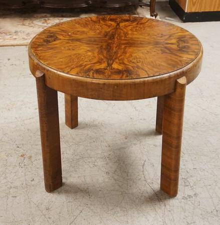 ROUND THONET WALNUT TABLE (1 of 4)