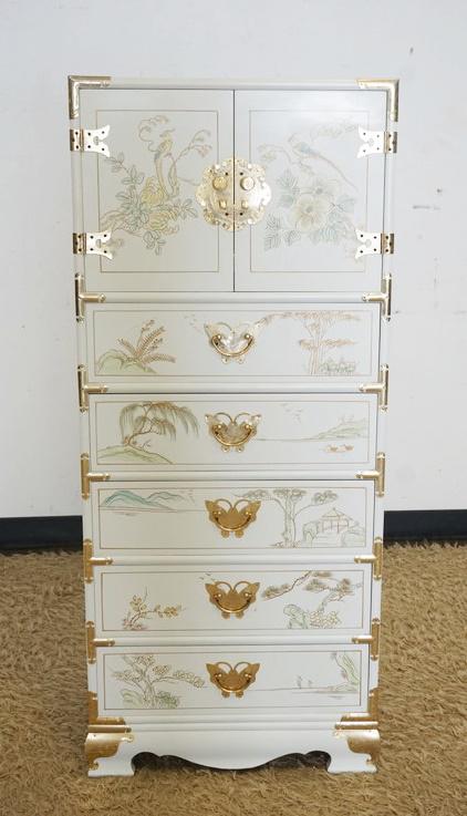 ASIAN CHEST WITH BUTTERFLY PULLS (1 of 4)