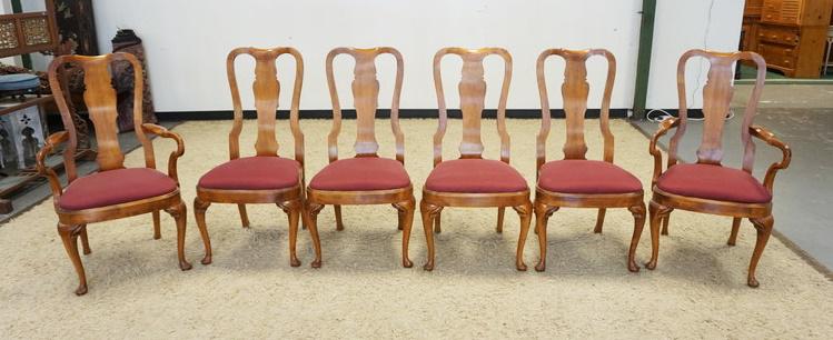 6 QUEEN ANNE STYLE CHAIRS (1 of 3)