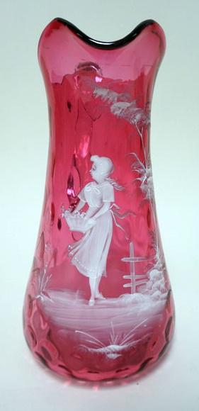 ANTIQUE MARY GREGORY PITCHER (1 of 3)