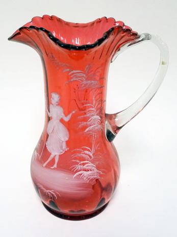 ANTIQUE MARY GREGORY PITCHER (1 of 4)