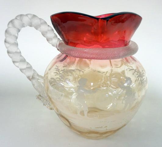 ANTIQUE MARY GREGORY PITCHER (1 of 6)