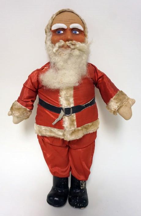 LARGE ANTIQUE STRAW FILLED SANTA (1 of 4)