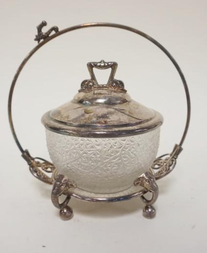 ORNATE SILVER PLATE COVERED DISH (1 of 2)