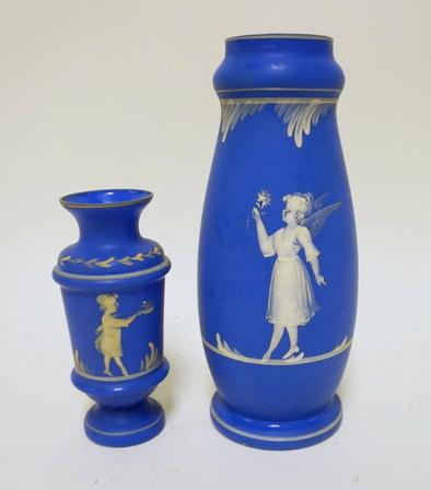 2 MARY GREGORY ENAMELED VASES (1 of 2)