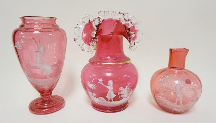 3 PIECE LOT OF CRANBERRY MARY GREGORY (1 of 3)