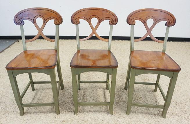 MATCHED SET OF 3 BAR STOOLS (1 of 2)