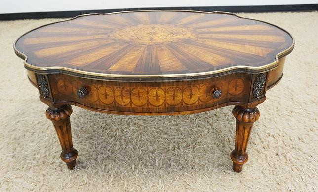 2 DRAWER INLAID COFFEE TABLE (1 of 4)