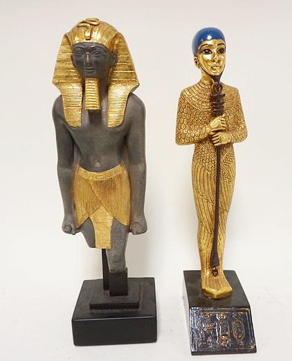 2 ARTISAN GOLD TREASURES EGYPTIAN FIGURES (1 of 3)