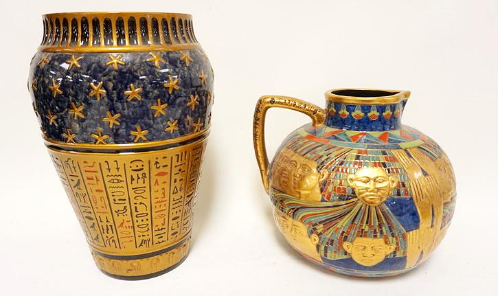 2 PIECES CONTEMPORARY EGYPTIAN POTTERY (1 of 6)