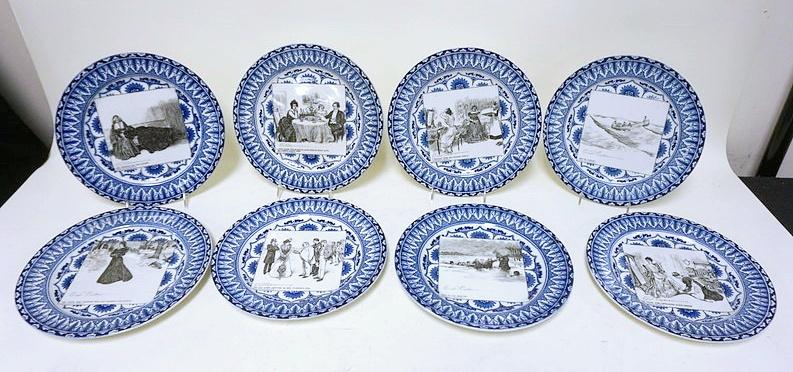 GROUP OF 8 ANTIQUE ROYAL DOULTON GIBSON GIRL (1 of 4)